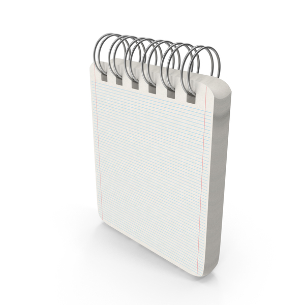 Straight Spiral Notebook With Lined Pages PNG & PSD Images