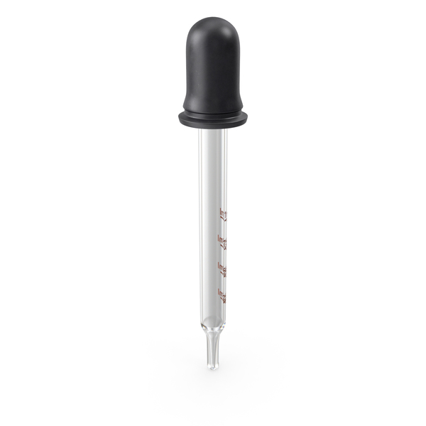 Pipette: Straight Tip Calibrated Medicine Dropper 1ml PNG & PSD Images