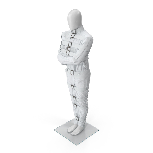 Medical Instruments: Straitjacket Mannequin Figure White PNG & PSD Images Medical Instruments: Straitjacket Mannequin Figure White PNG & PSD Images