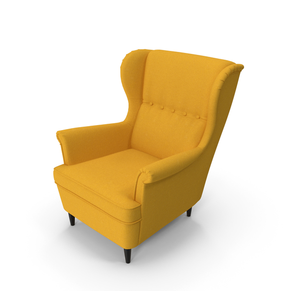 Wingback: Strandmon Yellow Wing Chair PNG & PSD Images Wingback: Strandmon Yellow Wing Chair PNG & PSD Images