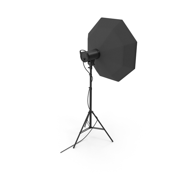 Photography Light: Strobe Studio Monolight Octabox Head And Tripod PNG & PSD Images
