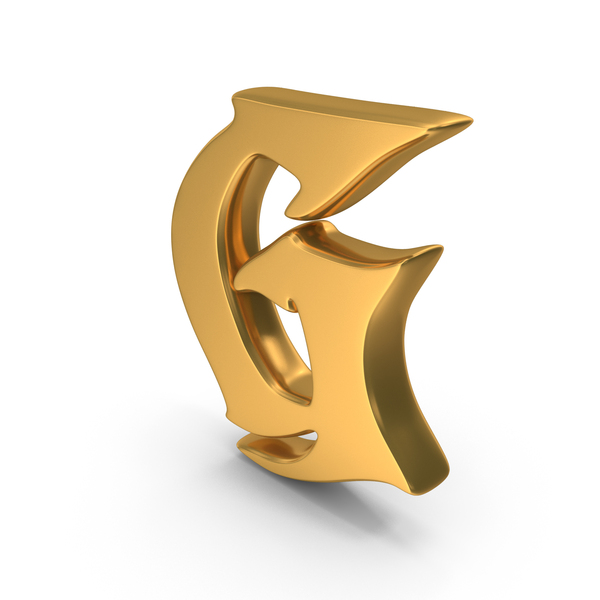 Roman: Stylish Gothic Font Alphabet Capital Letter G Gold PNG & PSD Images
