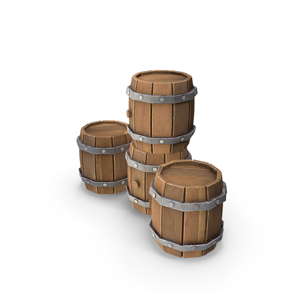 Barrel: Stylized Barrels PNG & PSD Images