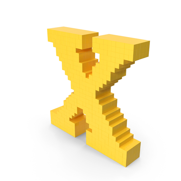 Language: Stylized Cartoon Voxel Pixel Art Letter X PNG & PSD Images Language: Stylized Cartoon Voxel Pixel Art Letter X PNG & PSD Images