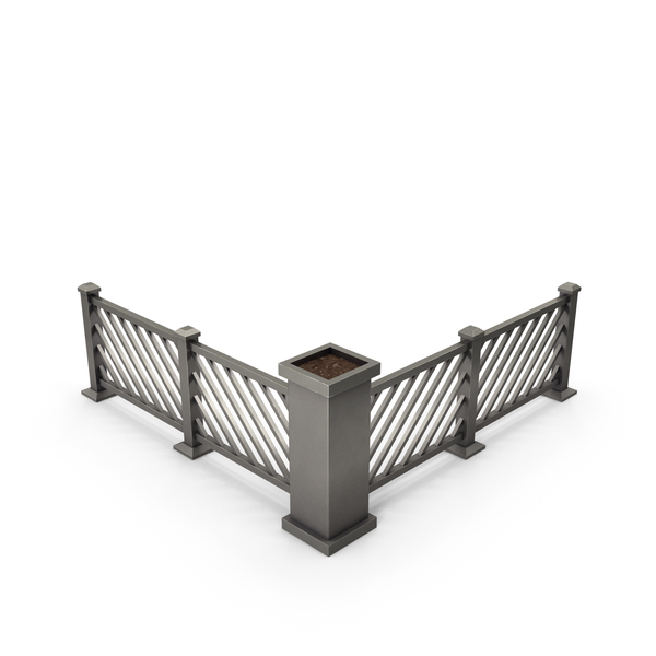 Split Rail: Stylized Fence Without Bush PNG & PSD Images