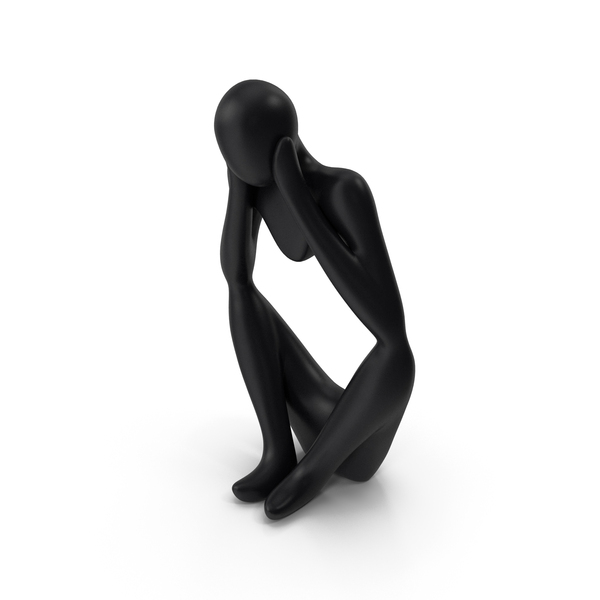Abstract Sculpture: Stylized Human Figurine Black PNG & PSD Images Abstract Sculpture: Stylized Human Figurine Black PNG & PSD Images