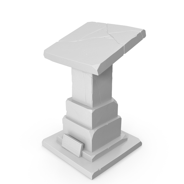 Stylized Pulpit Gray PNG & PSD Images