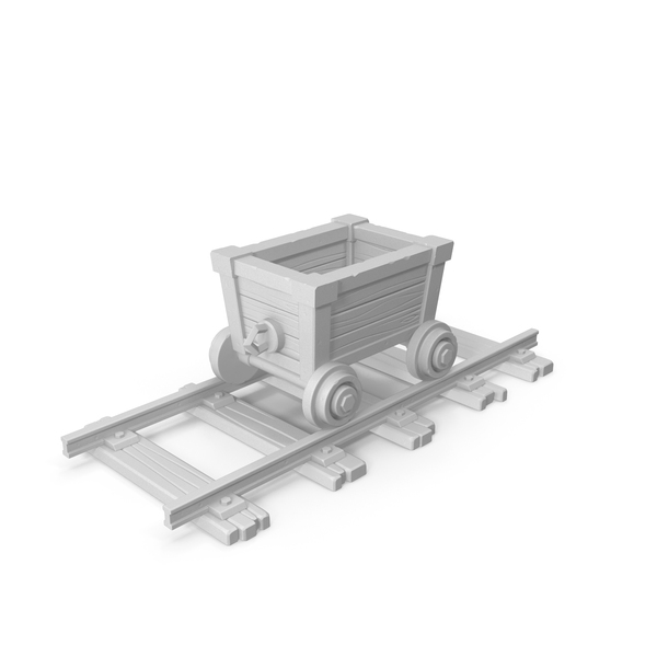 Mining Cart: Stylized Trolley With Rails PNG & PSD Images Mining Cart: Stylized Trolley With Rails PNG & PSD Images