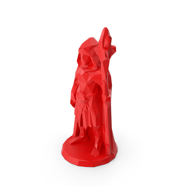 Sculpture: Stylized Warlock Magician PNG & PSD Images