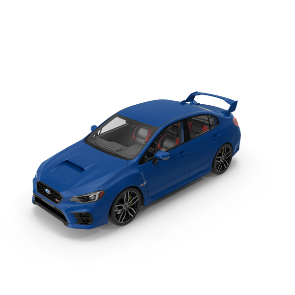 Subaru WRX STI 2021 Sedan Blue Simplified PNG & PSD Images Subaru WRX STI 2021 Sedan Blue Simplified PNG & PSD Images