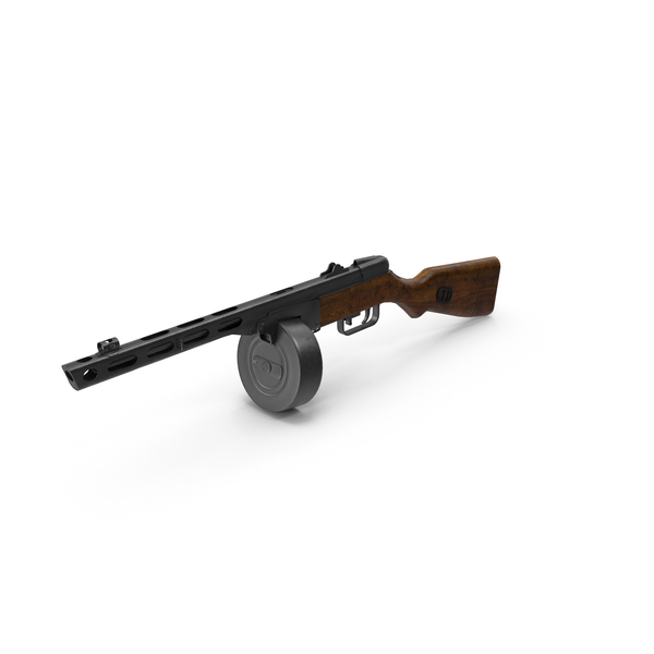 Submachine Gun PPSh 41 PNG Images & PSDs for Download | PixelSquid ...