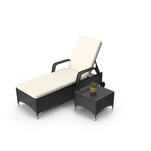 Sun Lounger With Table PNG & PSD Images Sun Lounger With Table PNG & PSD Images