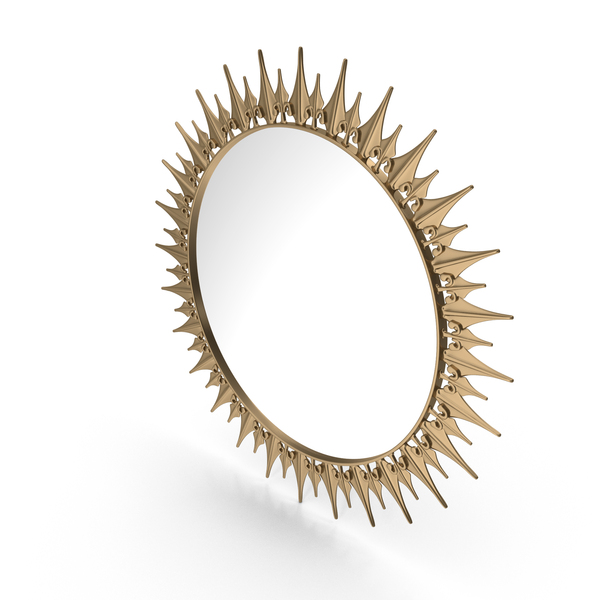 Sun Mirror In A Metal Frame PNG & PSD Images