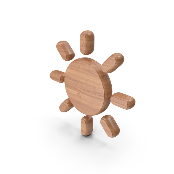 Symbols: Sun Symbol Wood PNG & PSD Images