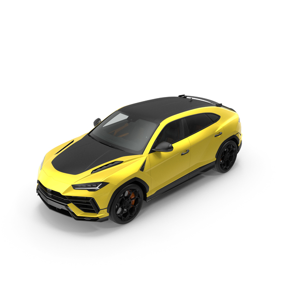 Super Luxury SUV With Lights On & Simple Interior PNG & PSD Images