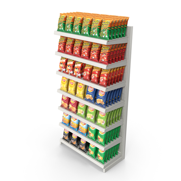 Supermarket Shelf Chips Display PNG Images & PSDs for Download ...