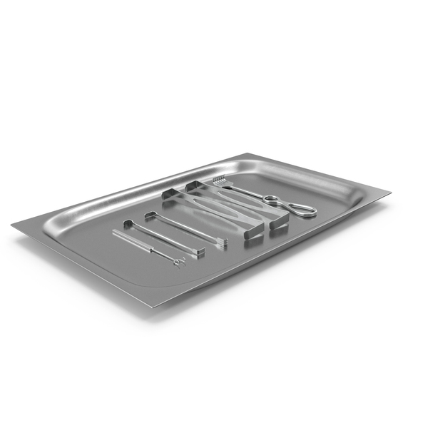 Medical Instruments: Surgical Retractors on Tray PNG & PSD Images Medical Instruments: Surgical Retractors on Tray PNG & PSD Images
