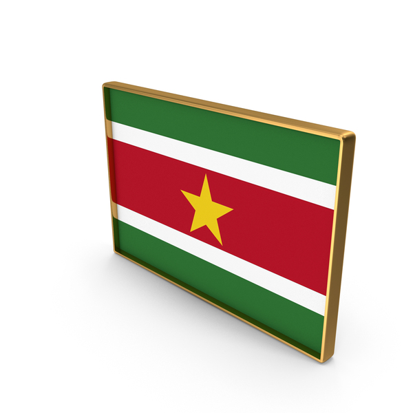 Suriname Country Flag In Rectangle Golden Frame PNG & PSD Images Suriname Country Flag In Rectangle Golden Frame PNG & PSD Images