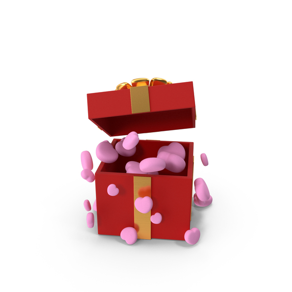 Surprise Gift Box With Love PNG & PSD Images