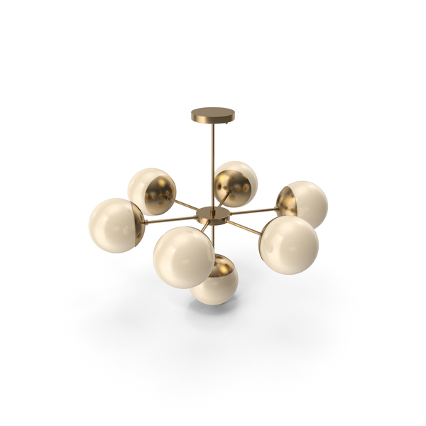 Suspension Light Copper Light Chandelier 7 PNG & PSD Images