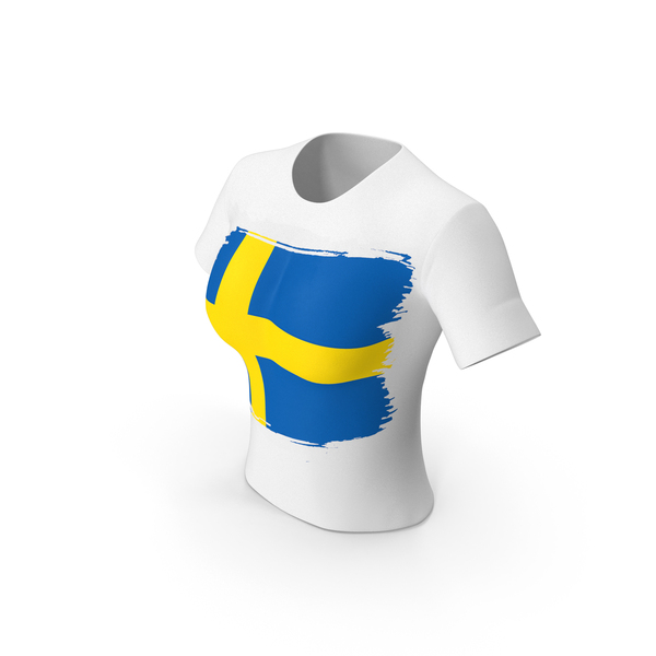 Tank Top: Sweden Country Flag Paint On T Shirt Women PNG & PSD Images Tank Top: Sweden Country Flag Paint On T Shirt Women PNG & PSD Images