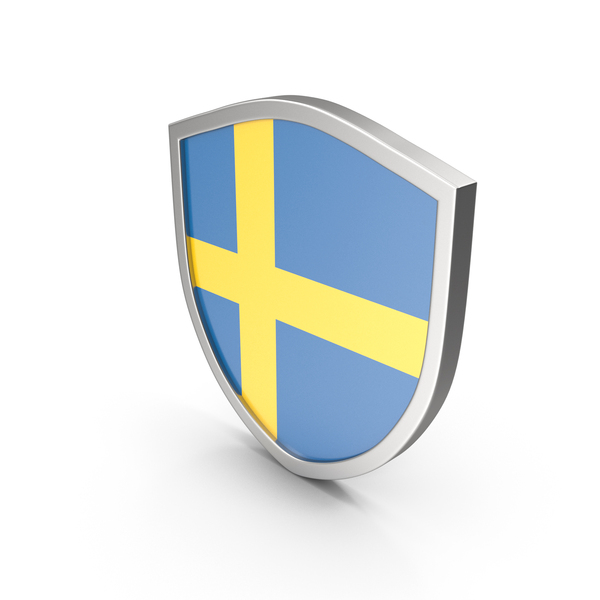 Chinese: Sweden Shield Flag PNG & PSD Images