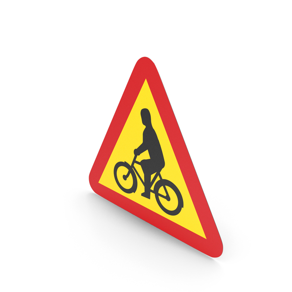 Swedish Cyclist And Mopeds Rides On Carriageway Sign PNG & PSD Images