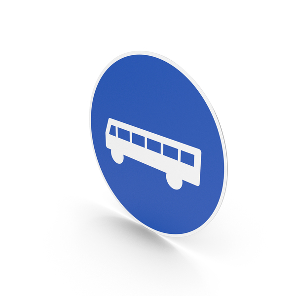 Traffic Signs: Swedish Sign Beginning Of Lane Reserved For Public Transport PNG & PSD Images