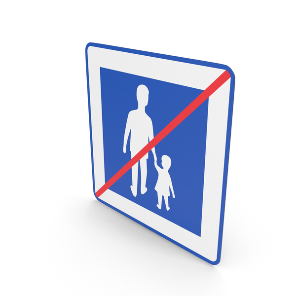 Traffic Signs: Swedish Sign End of Pedestrian Area PNG & PSD Images Traffic Signs: Swedish Sign End of Pedestrian Area PNG & PSD Images