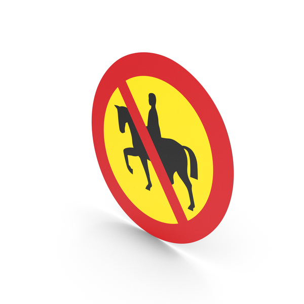 Traffic Signs: Swedish Sign No Horses PNG & PSD Images Traffic Signs: Swedish Sign No Horses PNG & PSD Images