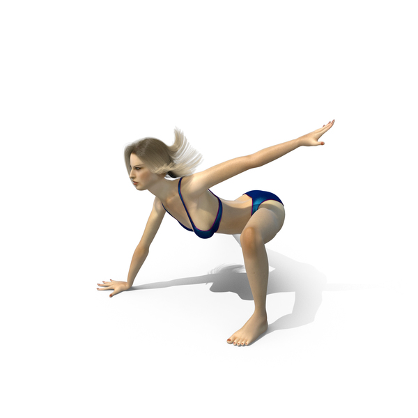 Bikini: Swimsuit girl Three Point Landing pose PNG & PSD Images Bikini: Swimsuit girl Three Point Landing pose PNG & PSD Images