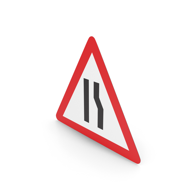 Swiss Road Narrows On Right Sign PNG & PSD Images Swiss Road Narrows On Right Sign PNG & PSD Images