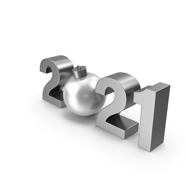 Number: Symbol 2021 with Silver Christmas Ball PNG & PSD Images Number: Symbol 2021 with Silver Christmas Ball PNG & PSD Images