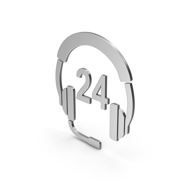 Logo: Symbol 24 Hour Support Silver PNG & PSD Images Logo: Symbol 24 Hour Support Silver PNG & PSD Images