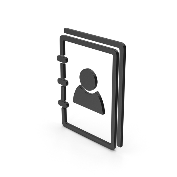 Computer Icon: Symbol Address Book Black PNG & PSD Images Computer Icon: Symbol Address Book Black PNG & PSD Images