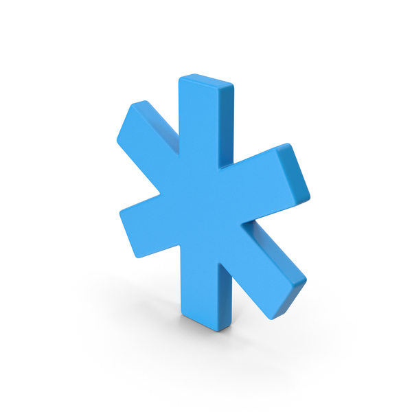 Industrial Equipment: Symbol Asterisk Blue PNG & PSD Images
