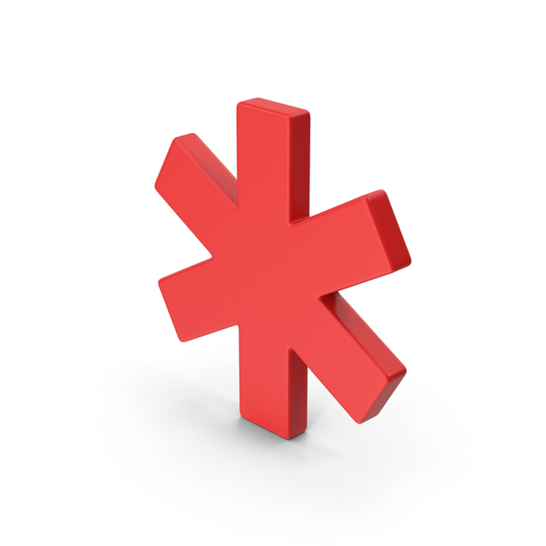 Symbol Asterisk Red PNG Images & PSDs for Download | PixelSquid ...