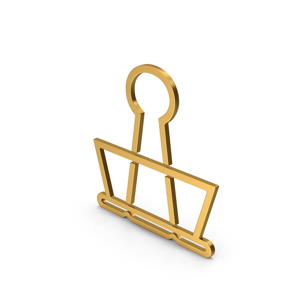 Clips: Symbol Binder Clip Gold PNG & PSD Images Clips: Symbol Binder Clip Gold PNG & PSD Images