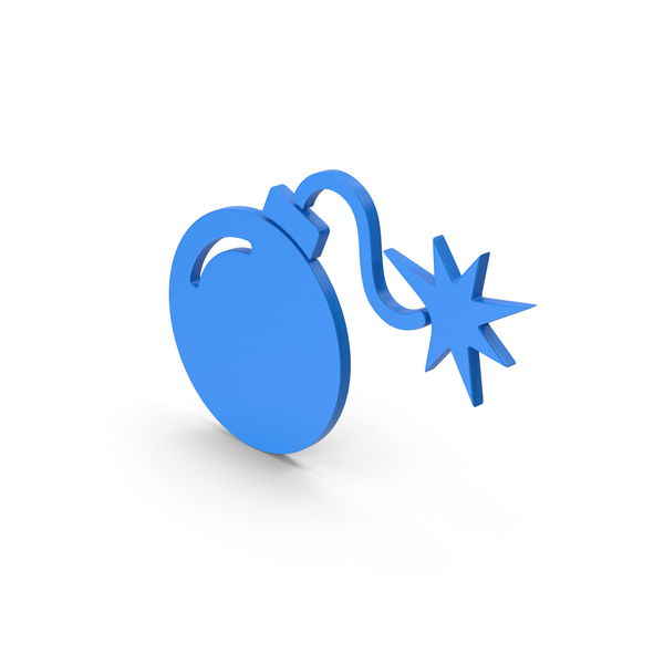 Symbol Bomb Blue PNG & PSD Images