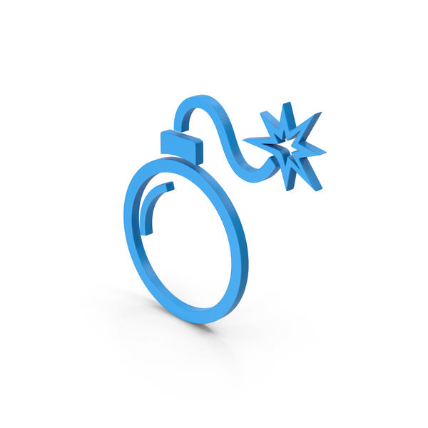 Symbol Bomb Blue PNG & PSD Images