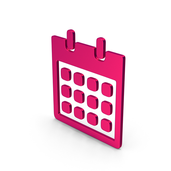 Symbol Calendar Metallic PNG & PSD Images