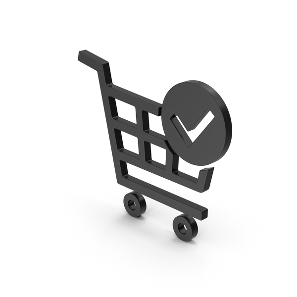 Symbol Checkout Shopping Cart Black PNG & PSD Images