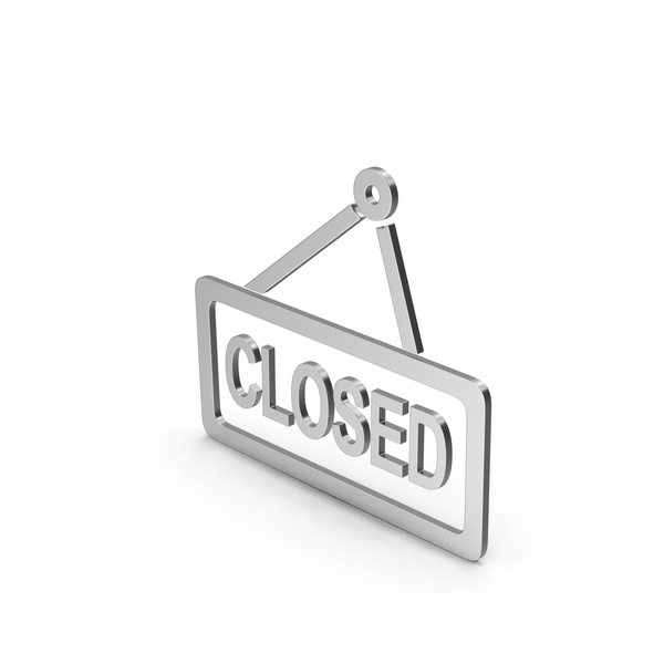 Sign: Symbol Closed Silver PNG & PSD Images Sign: Symbol Closed Silver PNG & PSD Images