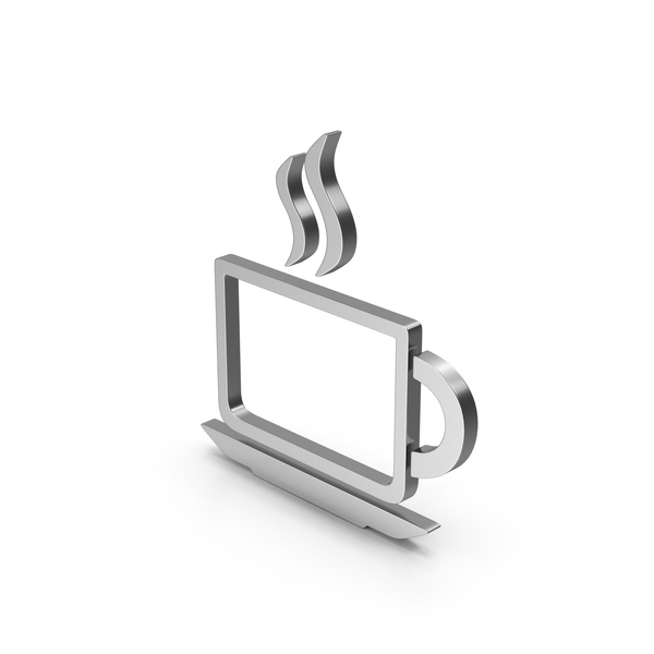 Computer Icon: Symbol Coffee Cup Silver PNG & PSD Images Computer Icon: Symbol Coffee Cup Silver PNG & PSD Images