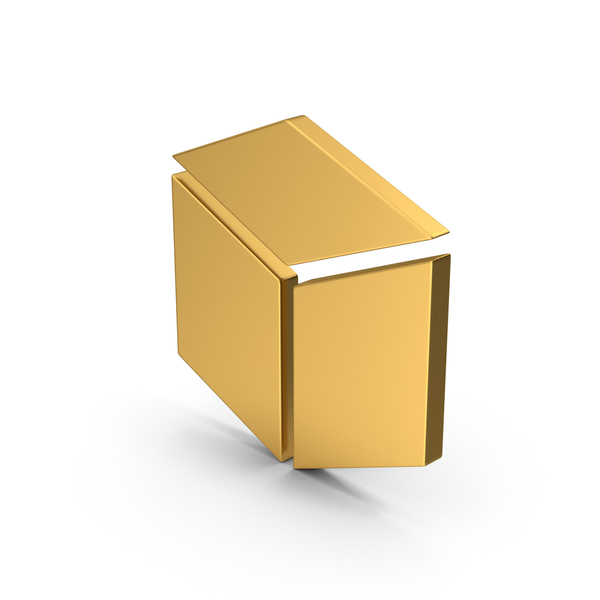 Symbol Cube Gold PNG & PSD Images