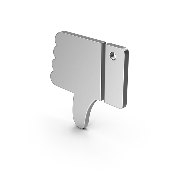 Computer Icon: Symbol Dislike Silver PNG & PSD Images