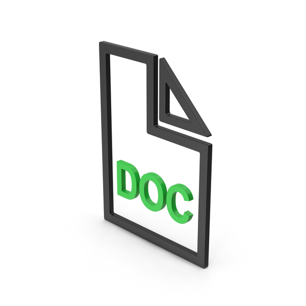 Holder: Symbol DOC File Green PNG & PSD Images Holder: Symbol DOC File Green PNG & PSD Images