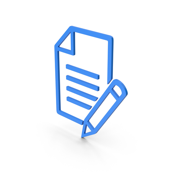 Logo: Symbol Edit Blue PNG & PSD Images