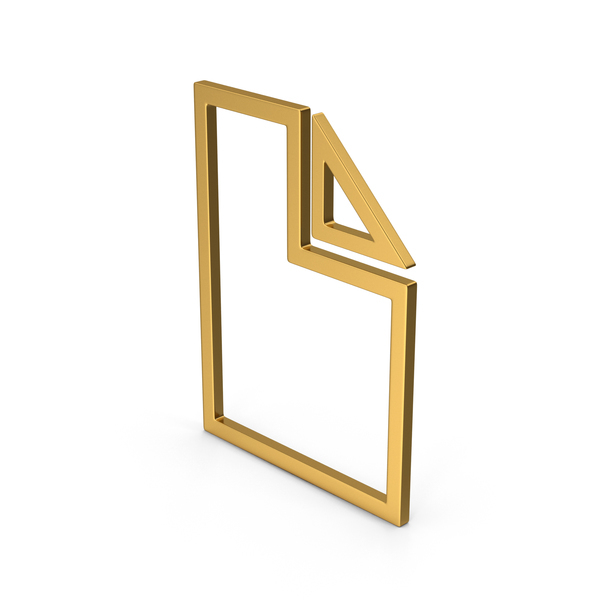 Holder: Symbol Electronic File Gold PNG & PSD Images