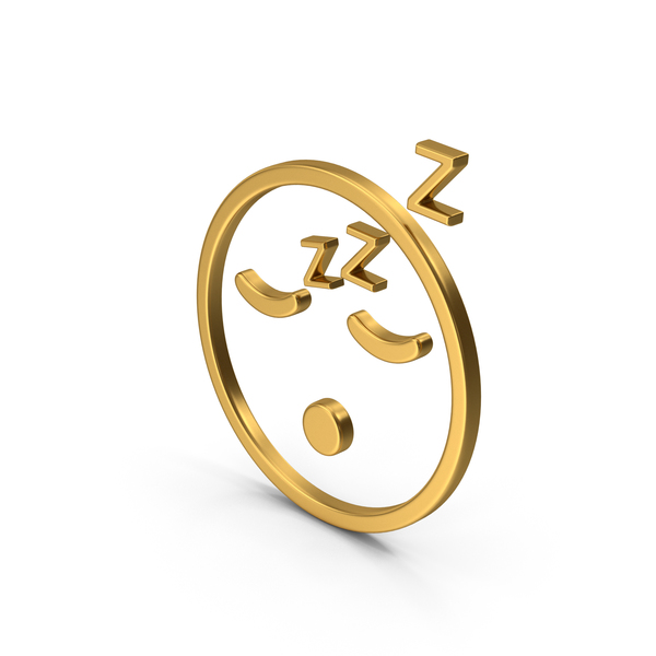 Computer Icon: Symbol Emoji Sleeping Gold PNG & PSD Images Computer Icon: Symbol Emoji Sleeping Gold PNG & PSD Images